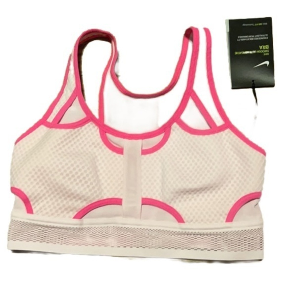 Nike Dri-FIT Swoosh Sports Bra mesh with check